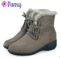 【热促】Pansy日本秋冬季女雪地靴保暖女靴4574